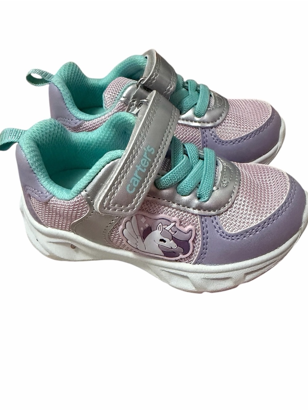 Carter's Girls' Purple & Teal Unicorn Sneakers